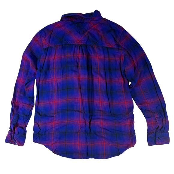 Rails Hunter Azule Scarlet Plaid Flannel Shirt Women’s Medium Button Down - Picture 3 of 8